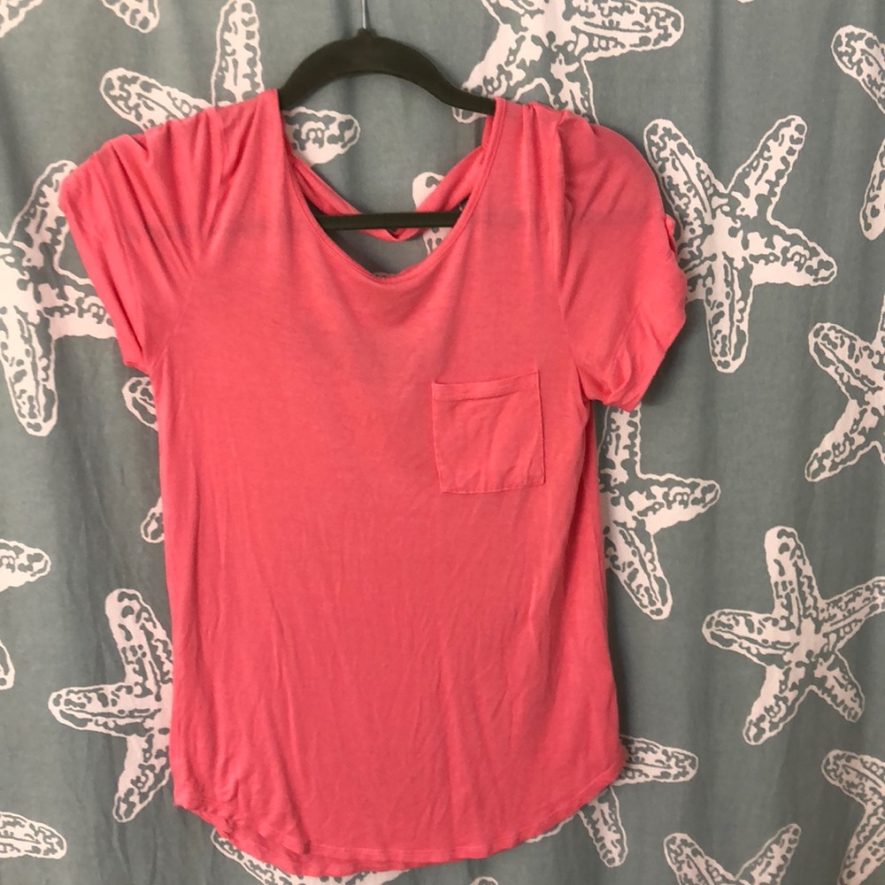Pink cotton tee